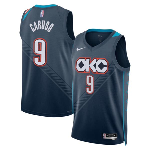 Oklahoma City Thunder Trikot Alex Caruso Nike 2025-26 City Edition Schwarz Swingman - Herren Oklahoma City Thunder Trikot Alex Caruso Nike 2025-26 City Edition Schwarz Swingman - Herren